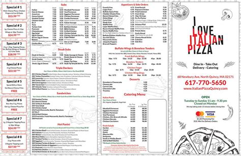 ilovepizza|i love italian pizza menu.